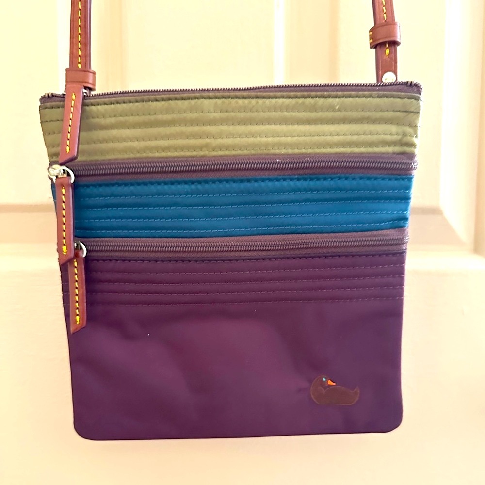 NWOT Dooney & Bourke North South Triple Zip Nylon Crossbody